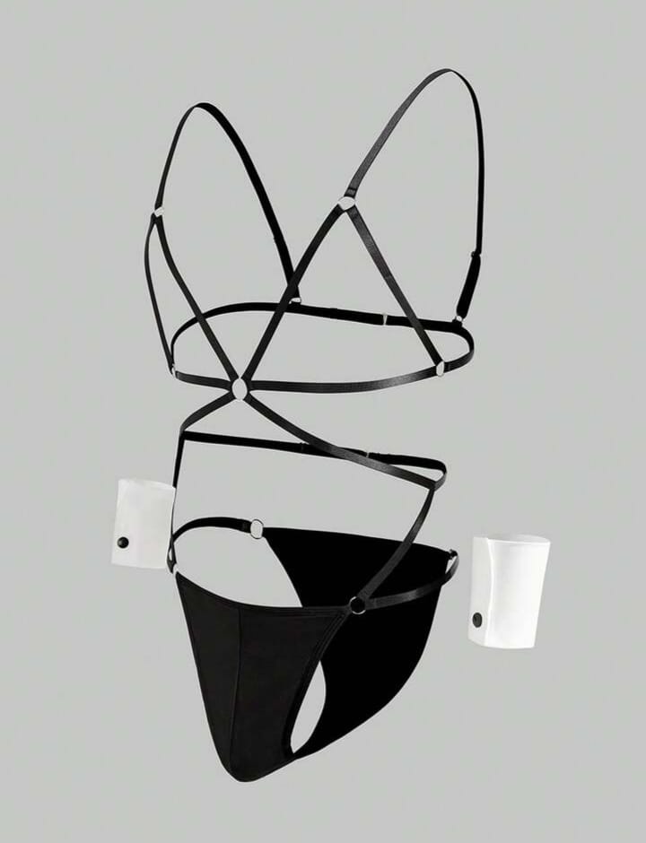 Men's Valentine's Day Costume (Jumpsuit, 2pcs Arm Sleeves)